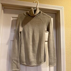 Uniqlo Women's Cream Cowl Neck Sweater